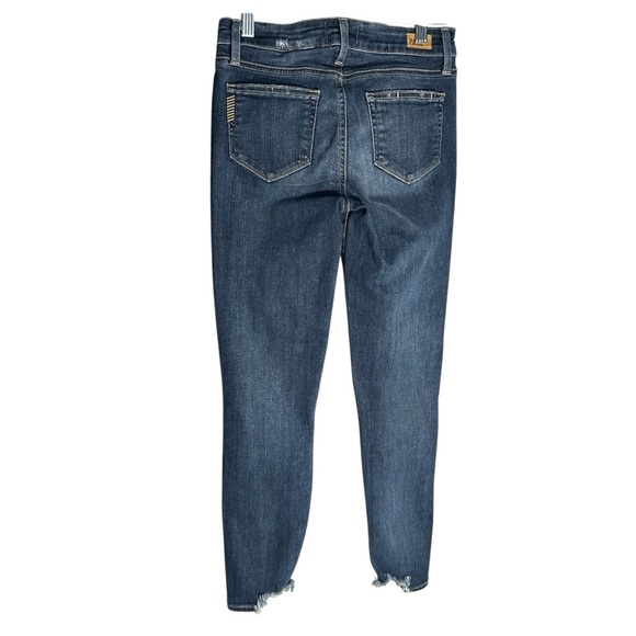 Paige Verdugo Ankle Cropped Raw Step Hem Jeans Sz 25 - Picture 4 of 15
